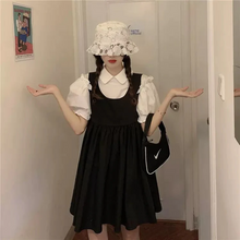 画像をギャラリービューアに読み込む, 2点セットかわいいシャツワンピースワンピース 韓国ヒロイン感レデイーズ