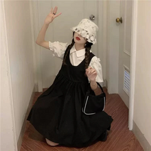 画像をギャラリービューアに読み込む, 2点セットかわいいシャツワンピースワンピース 韓国ヒロイン感レデイーズ