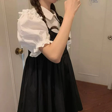 画像をギャラリービューアに読み込む, 2点セットかわいいシャツワンピースワンピース 韓国ヒロイン感レデイーズ