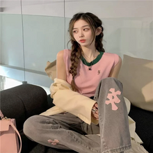 画像をギャラリービューアに読み込む, 韓国っぱ半袖Tシャツカジュアルかわいいトップスレデイーズ