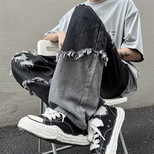 画像をギャラリービューアに読み込む, ルーズ ジーンズ ステッチ ストリート メンズ ジーンズ