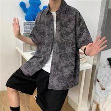 画像をギャラリービューアに読み込む, 取り入れたい カジュアル プルオーバー プリント ラウンドネック 半袖 ハンサム メンズTシャツ