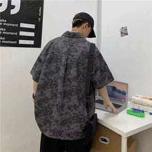 画像をギャラリービューアに読み込む, 取り入れたい カジュアル プルオーバー プリント ラウンドネック 半袖 ハンサム メンズTシャツ