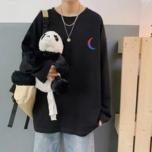 画像をギャラリービューアに読み込む, ストリート系原宿系ダンス洋服デザイン性抜群 カップル ファッション ゆったり カジュアル ラウンドネック 長袖 プリント メンズTシャツ