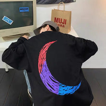 画像をギャラリービューアに読み込む, ストリート系原宿系ダンス洋服デザイン性抜群 カップル ファッション ゆったり カジュアル ラウンドネック 長袖 プリント メンズTシャツ