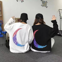 画像をギャラリービューアに読み込む, ストリート系原宿系ダンス洋服デザイン性抜群 カップル ファッション ゆったり カジュアル ラウンドネック 長袖 プリント メンズTシャツ