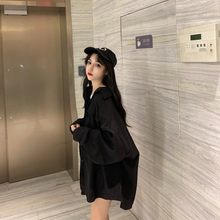 画像をギャラリービューアに読み込む, レトロオーバーサカジュアル長袖シャツトップス秋コーデ韓国系