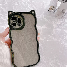 画像をギャラリービューアに読み込む, 韓国風かわいい猫耳 iphoneケータイケース 透明ケータイケース