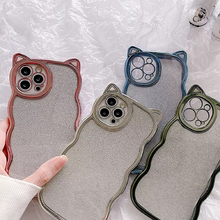 画像をギャラリービューアに読み込む, 韓国風かわいい猫耳 iphoneケータイケース 透明ケータイケース
