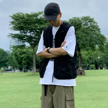 画像をギャラリービューアに読み込む, ム フィッシングベスト アーミーカラー アースカラー ベスト ポケット付き メンズライク カジュアル ダボかわ 古着ライク おじかわ