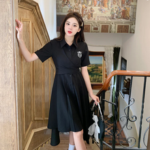 画像をギャラリービューアに読み込む, ファッション カジュアル アシンメトリー シャツ ドレス ミディ ドレス