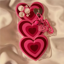 画像をギャラリービューアに読み込む, グラデーションハートがキュートな韓国iPhoneケース