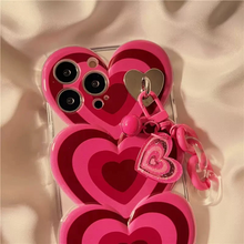 画像をギャラリービューアに読み込む, グラデーションハートがキュートな韓国iPhoneケース