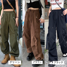 画像をギャラリービューアに読み込む, レトロ カーゴカジュアルパンツストリートパンツ