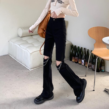 画像をギャラリービューアに読み込む, 原宿系ダンス洋服チェーン付きハイウエストパンツ