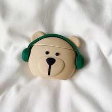 画像をギャラリービューアに読み込む, かわいい くまちゃん デザイン韓国っぽ お洒落 AirPods ケースシンプルイヤホン Bluetooth 落下防止