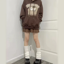 画像をギャラリービューアに読み込む, フード付きセーターワンちゃんのプリントがCUTEなフード付きパーカー