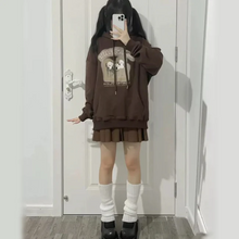 画像をギャラリービューアに読み込む, フード付きセーターワンちゃんのプリントがCUTEなフード付きパーカー