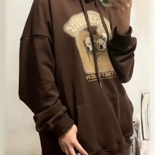 画像をギャラリービューアに読み込む, フード付きセーターワンちゃんのプリントがCUTEなフード付きパーカー