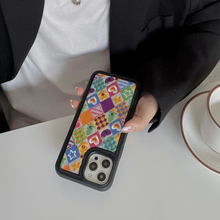 画像をギャラリービューアに読み込む, チェッカー柄 iphoneケース スマホケース