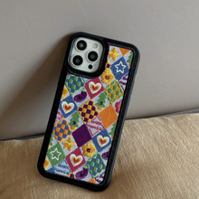 画像をギャラリービューアに読み込む, チェッカー柄 iphoneケース スマホケース