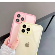 画像をギャラリービューアに読み込む, 韓国系半透明ハンドル付き iphoneケーススマホリングスタンドケース