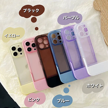 画像をギャラリービューアに読み込む, 韓国系半透明ハンドル付き iphoneケーススマホリングスタンドケース