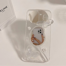 画像をギャラリービューアに読み込む, スマホケース iPhoneケース スマホ ケース オーロラ パール 韓国っぱかわいいケース