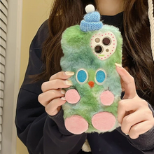 画像をギャラリービューアに読み込む, 韓国スタイルのiphoneケースふわふわのファー素材