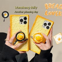 画像をギャラリービューアに読み込む, iphoneケース目玉焼き スマホグリップシリコンiphone 13 iphone 14