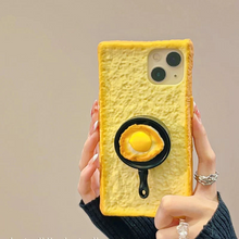 画像をギャラリービューアに読み込む, iphoneケース目玉焼き スマホグリップシリコンiphone 13 iphone 14