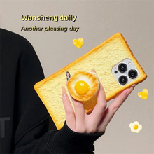画像をギャラリービューアに読み込む, iphoneケース目玉焼き スマホグリップシリコンiphone 13 iphone 14
