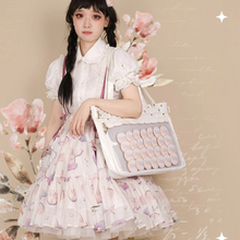 画像をギャラリービューアに読み込む, 透明ポケット大容量バッグPUバッグ通学 通勤