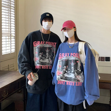 画像をギャラリービューアに読み込む, 男女兼用ス プルオーバー スウェットシャツ オーバーサイズ ルーズ トップ