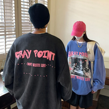 画像をギャラリービューアに読み込む, 男女兼用ス プルオーバー スウェットシャツ オーバーサイズ ルーズ トップ