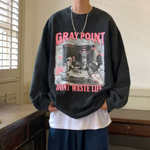 画像をギャラリービューアに読み込む, 男女兼用ス プルオーバー スウェットシャツ オーバーサイズ ルーズ トップ