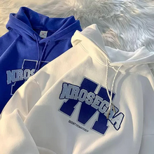 画像をギャラリービューアに読み込む, フード付きセーター韓国風ルーズカジュアルプリントレターセータージャケット