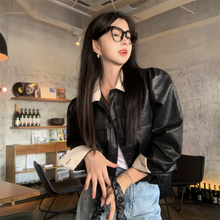 画像をギャラリービューアに読み込む, ショート コート PU カジュアル かわいい