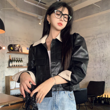 画像をギャラリービューアに読み込む, ショート コート PU カジュアル かわいい