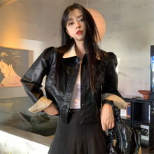 画像をギャラリービューアに読み込む, ショート コート PU カジュアル かわいい