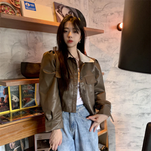 画像をギャラリービューアに読み込む, ショート コート PU カジュアル かわいい