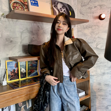 画像をギャラリービューアに読み込む, ショート コート PU カジュアル かわいい