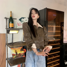 画像をギャラリービューアに読み込む, ショート コート PU カジュアル かわいい