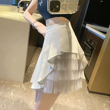 画像をギャラリービューアに読み込む, 韓国っぽハイウエストミニ丈プリーツスカート
