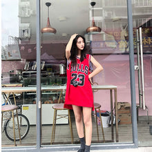 画像をギャラリービューアに読み込む, ダンス 衣装 ヒップホップ タンクトップ バスケット メッシュ ナンバーロゴプリント ノースリーブ レッド ブラック ホワイト