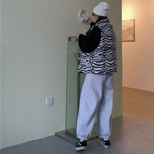 画像をギャラリービューアに読み込む, 裏起毛パンツ ジョガーパンツゆったりストリート系レデイーズ ハイウエスト ボトムス
