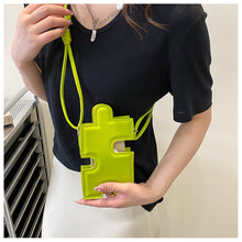 画像をギャラリービューアに読み込む, パズルモチーフスマホショルダースマホケース可愛いiphone ケース