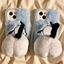 画像をギャラリービューアに読み込む, ふわふわ可愛いもこもこもこもこ スマホケース iPhoneケース キャラ 可愛い ファー スマホグッズ 立体的 ポップ プチプラ