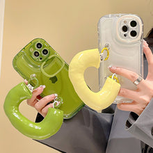 画像をギャラリービューアに読み込む, 可愛いハート形 スマホケース iPhoneケースぷるんとした見た目がおしゃれシリコンスマホケースアイフォンケース