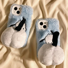 画像をギャラリービューアに読み込む, ふわふわ可愛いもこもこもこもこ スマホケース iPhoneケース キャラ 可愛い ファー スマホグッズ 立体的 ポップ プチプラ